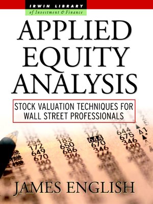 cover image of Applied Equity Analysis